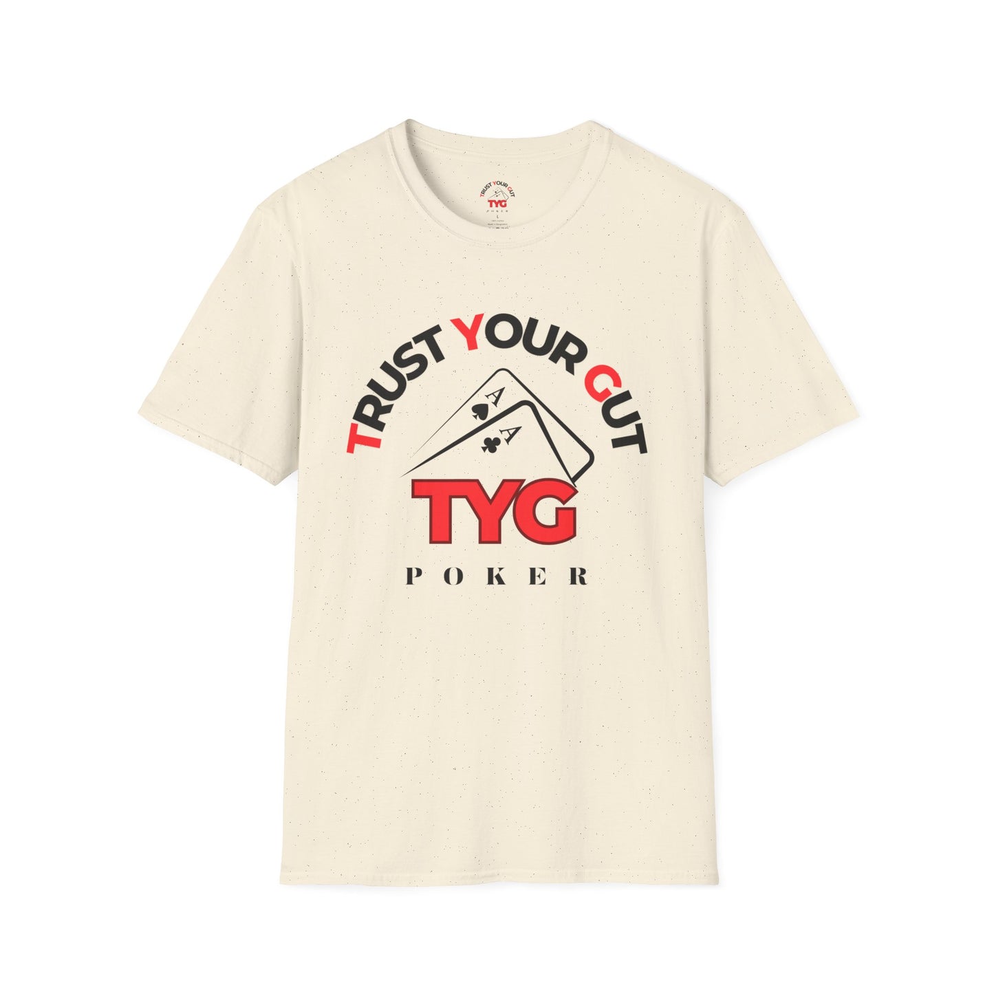 Unisex Poker T-Shirt - Trust Your Gut, Gift for Gamblers, Casual Wear, Poker Night, Softstyle Tee