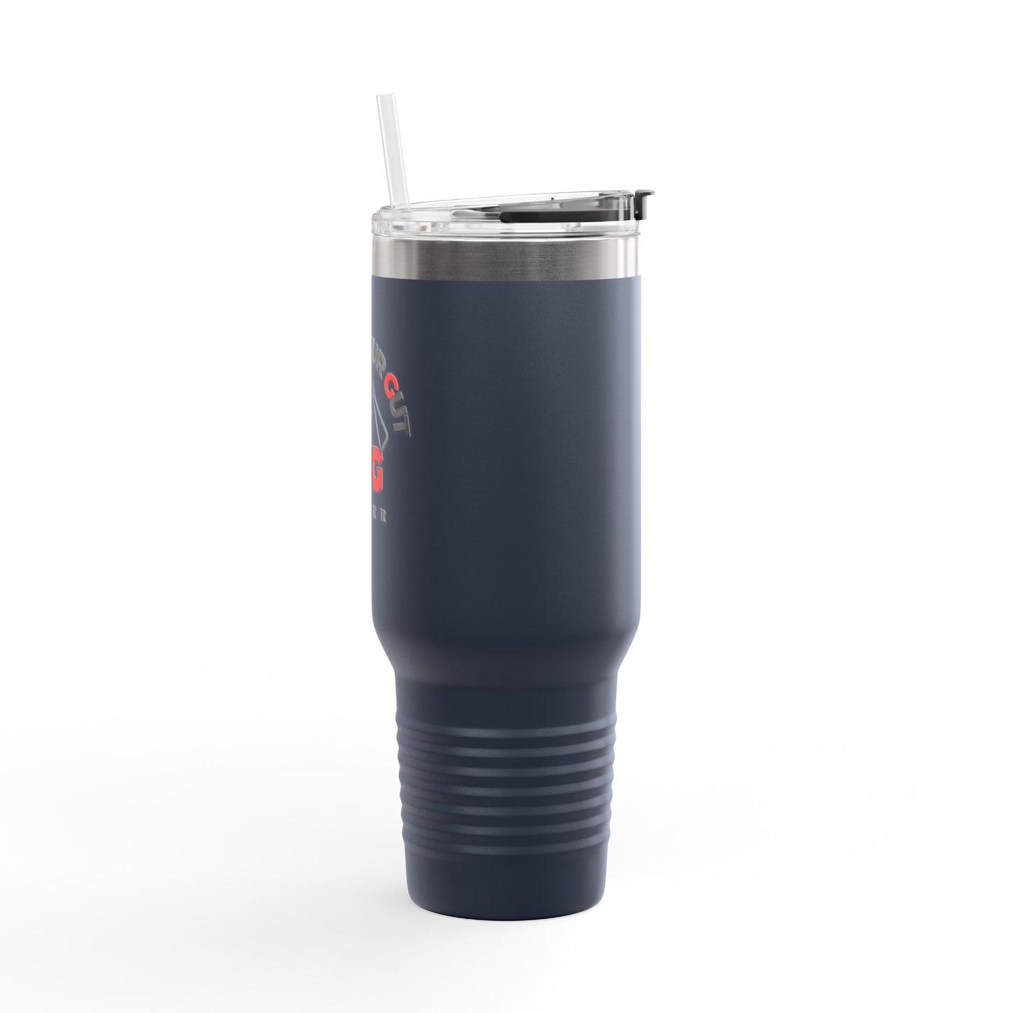 Trust Your Gut Insulated Travel Mug, 40oz - Custom Travel Tumbler for Coffee Lovers, Great for Gifts, Road Trips, and Everyday Use