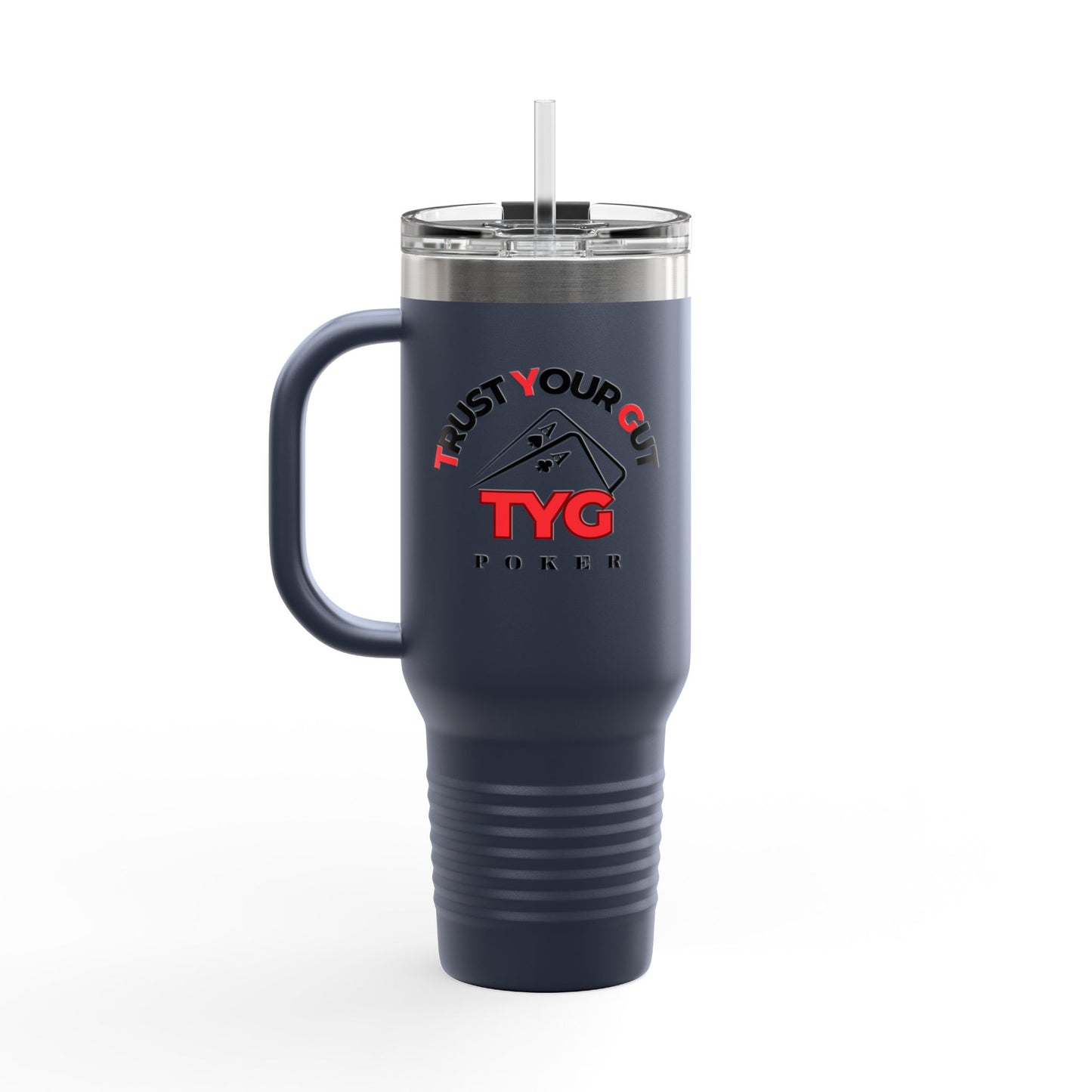 Trust Your Gut Insulated Travel Mug, 40oz - Custom Travel Tumbler for Coffee Lovers, Great for Gifts, Road Trips, and Everyday Use