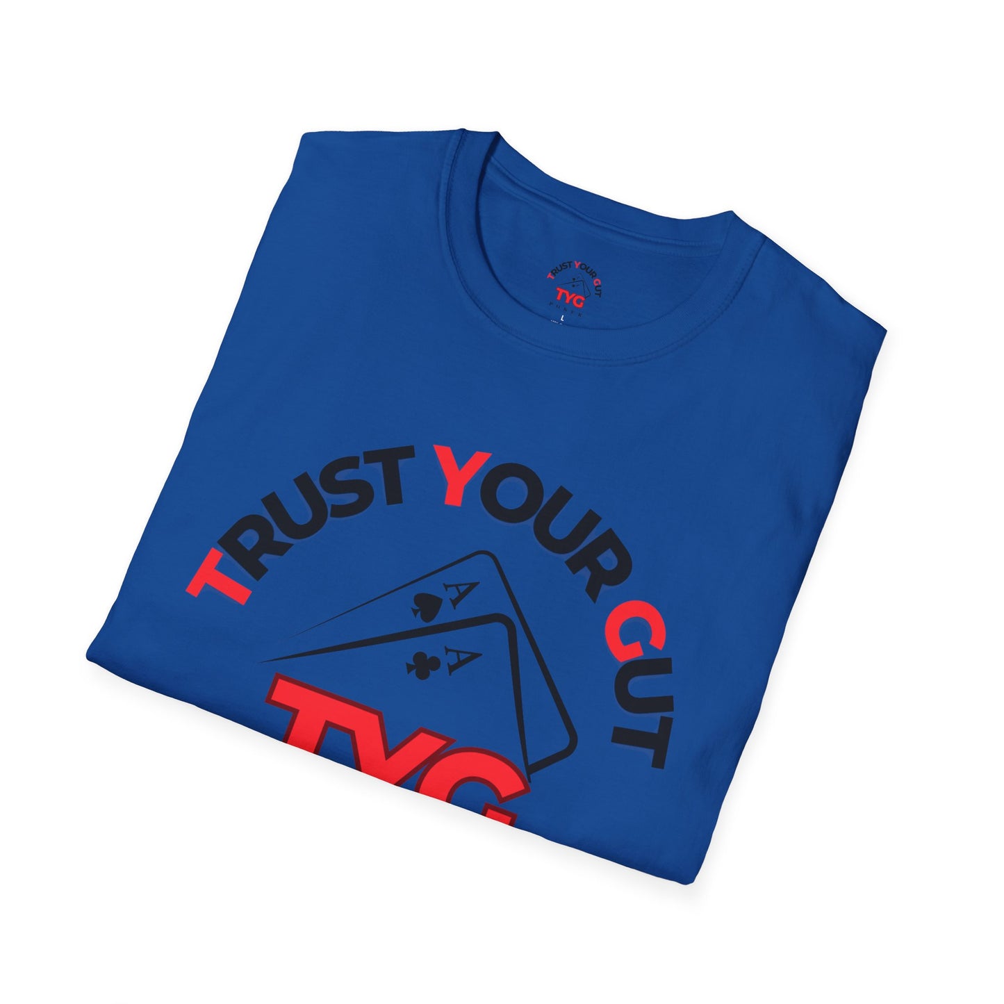 Unisex Poker T-Shirt - Trust Your Gut, Gift for Gamblers, Casual Wear, Poker Night, Softstyle Tee