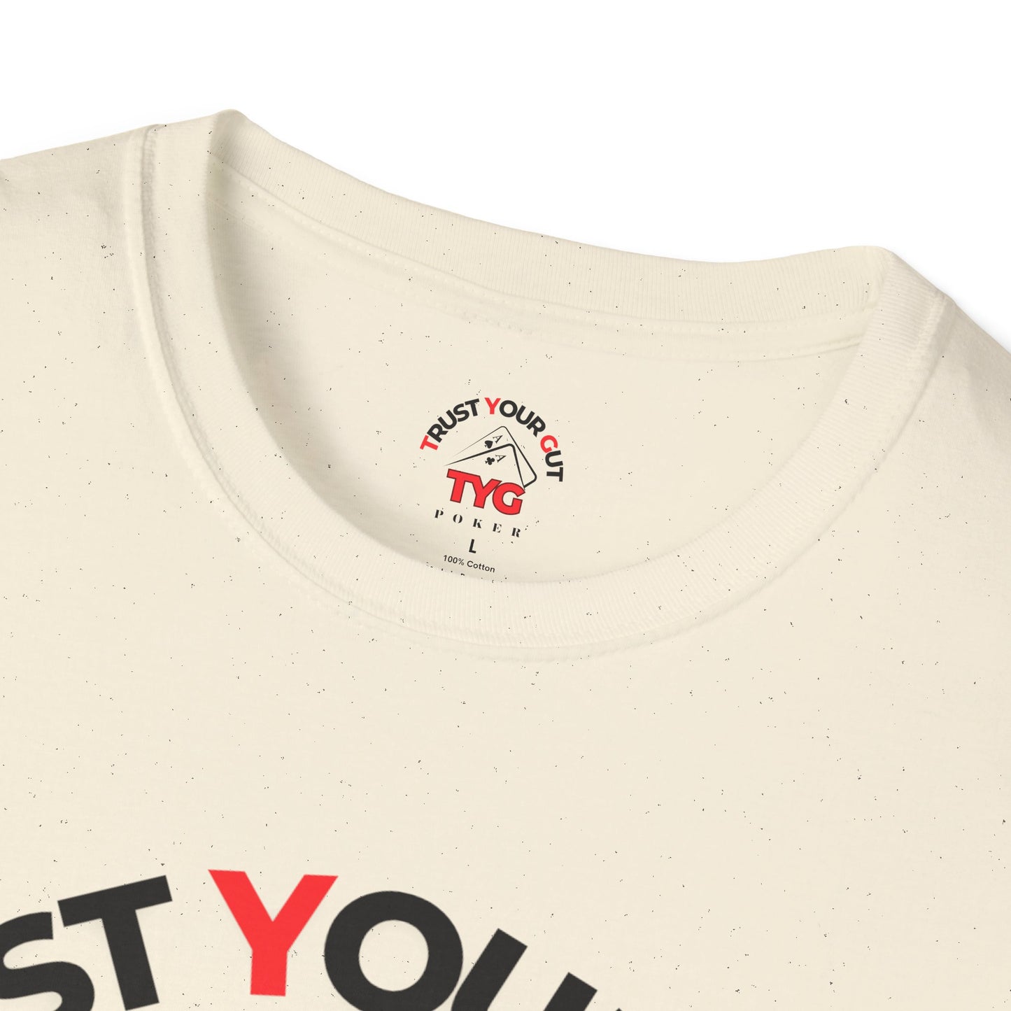 Unisex Poker T-Shirt - Trust Your Gut, Gift for Gamblers, Casual Wear, Poker Night, Softstyle Tee