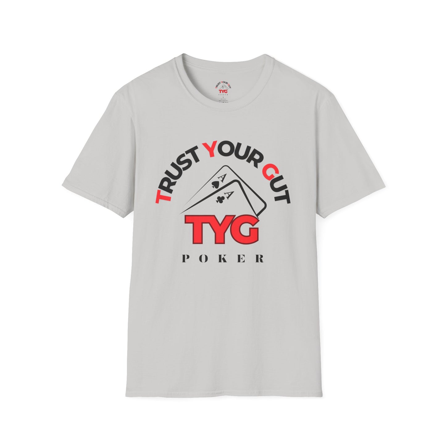 Unisex Poker T-Shirt - Trust Your Gut, Gift for Gamblers, Casual Wear, Poker Night, Softstyle Tee