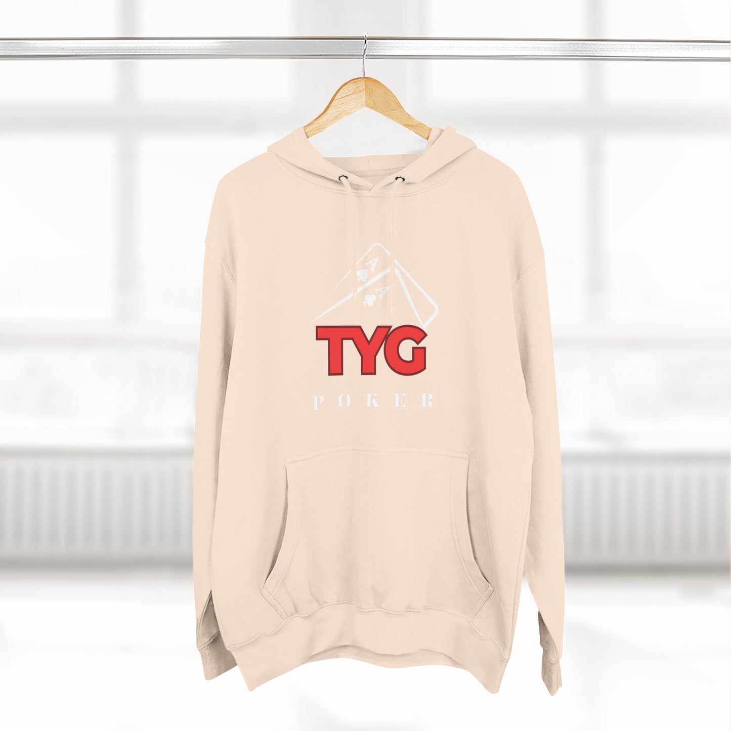 Three-Panel Fleece Hoodie