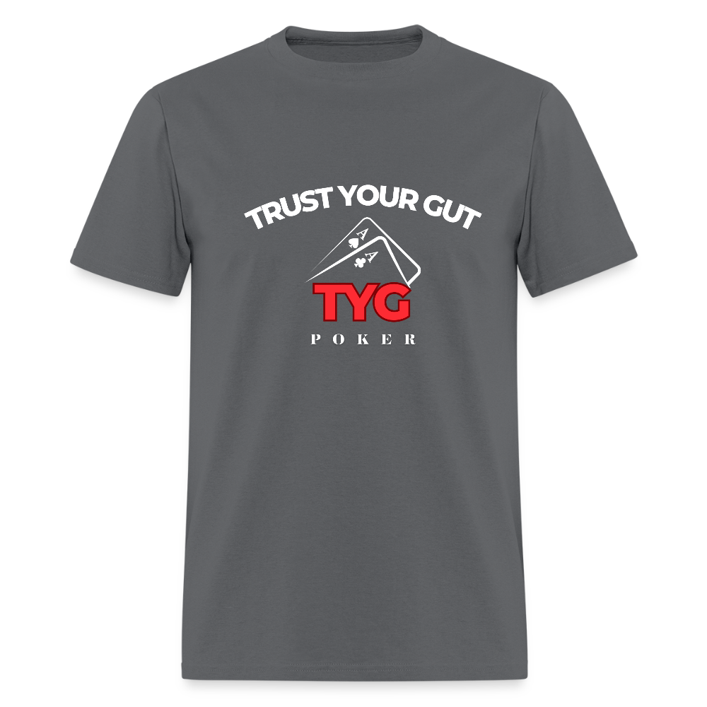 Unisex Classic "Trust Your Gut" T-Shirt - charcoal