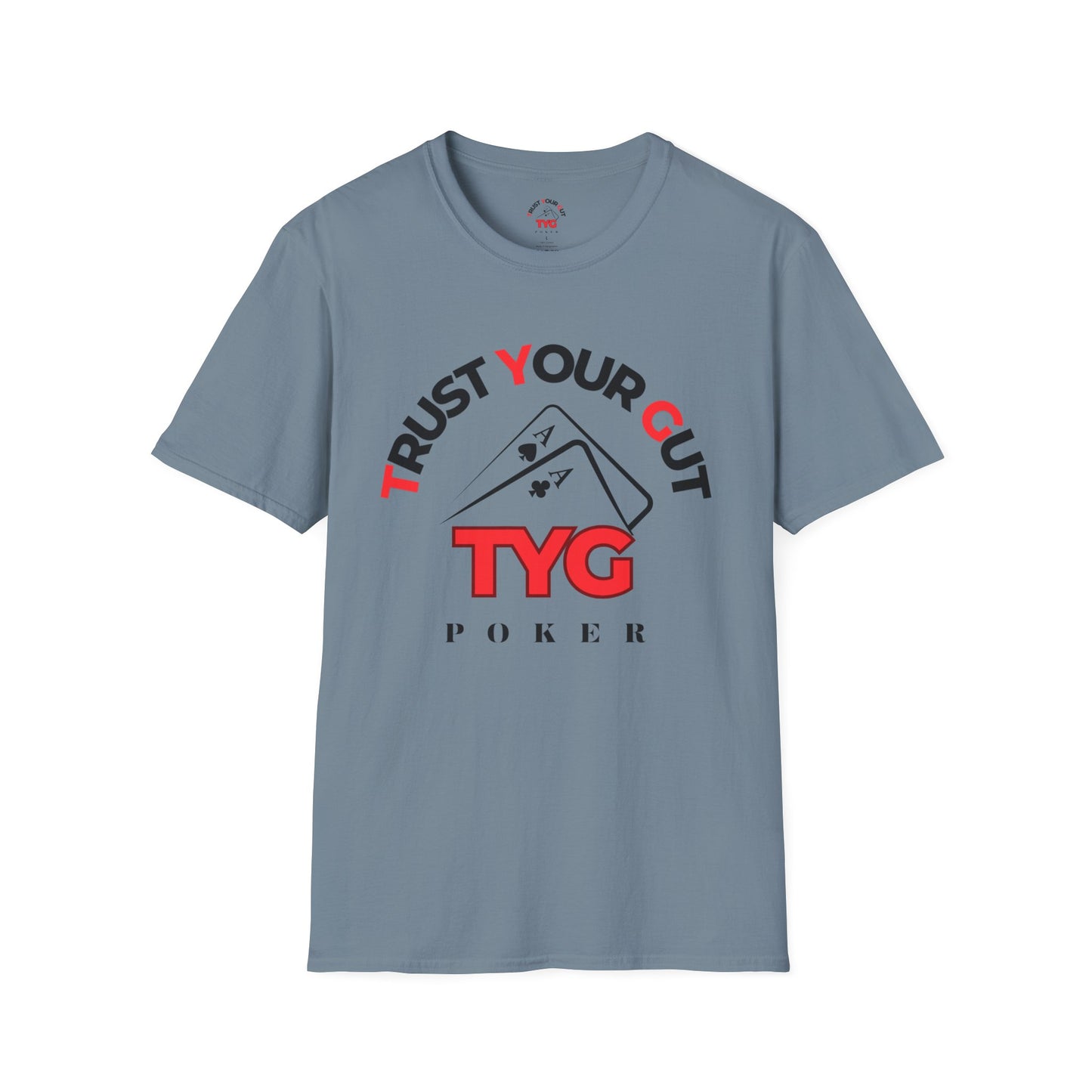 Unisex Poker T-Shirt - Trust Your Gut, Gift for Gamblers, Casual Wear, Poker Night, Softstyle Tee
