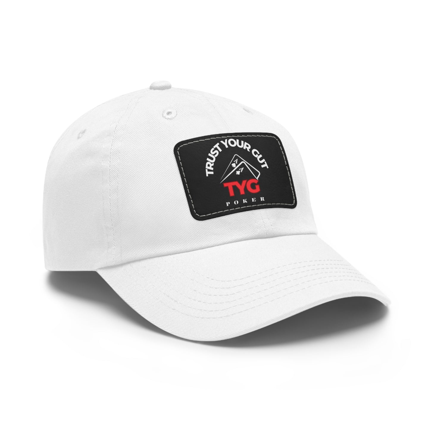 Dad Hat with Leather Patch (Rectangle)