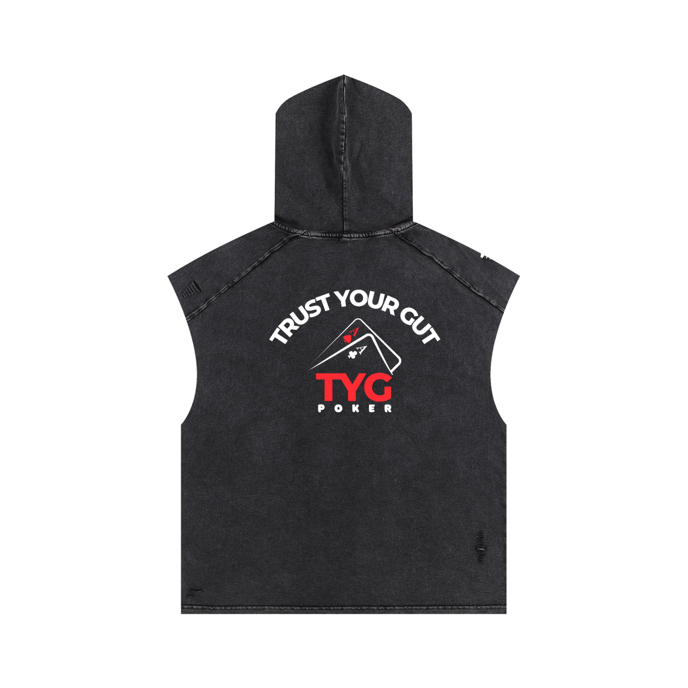 Snow Washed Boxy Hooded Tank Top