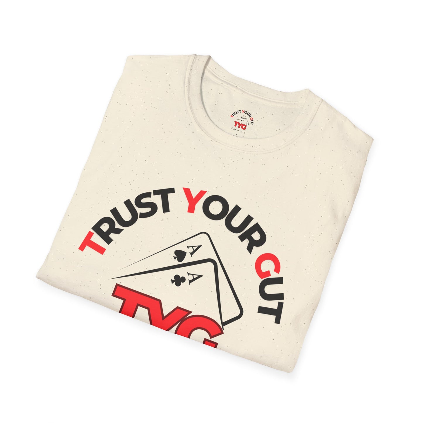 Unisex Poker T-Shirt - Trust Your Gut, Gift for Gamblers, Casual Wear, Poker Night, Softstyle Tee