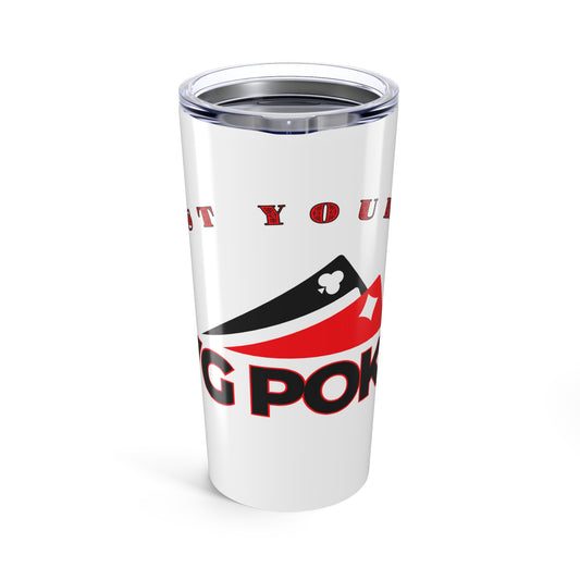 Poker-Themed 20oz Tumbler | Fun Gift for Card Lovers | Durable Travel Mug for Poker Night, Parties, and Everyday Use
