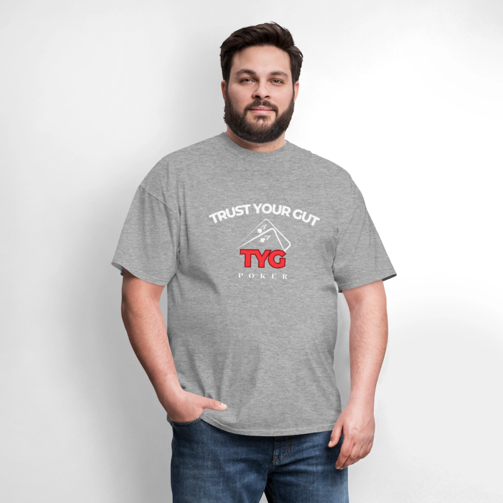 Unisex Classic "Trust Your Gut" T-Shirt - heather gray