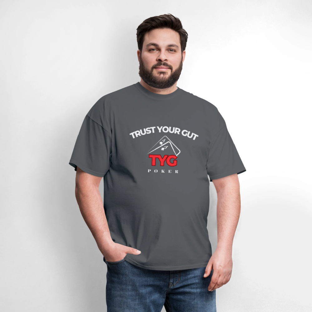 Unisex Classic "Trust Your Gut" T-Shirt - charcoal