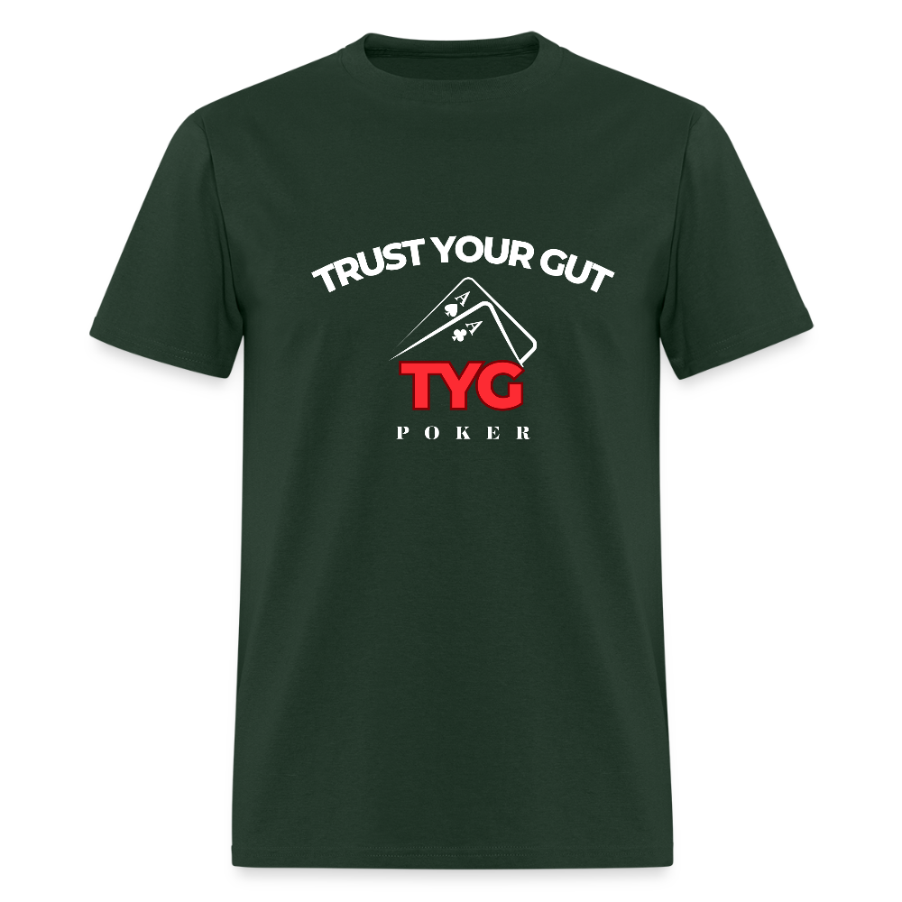 Unisex Classic "Trust Your Gut" T-Shirt - forest green