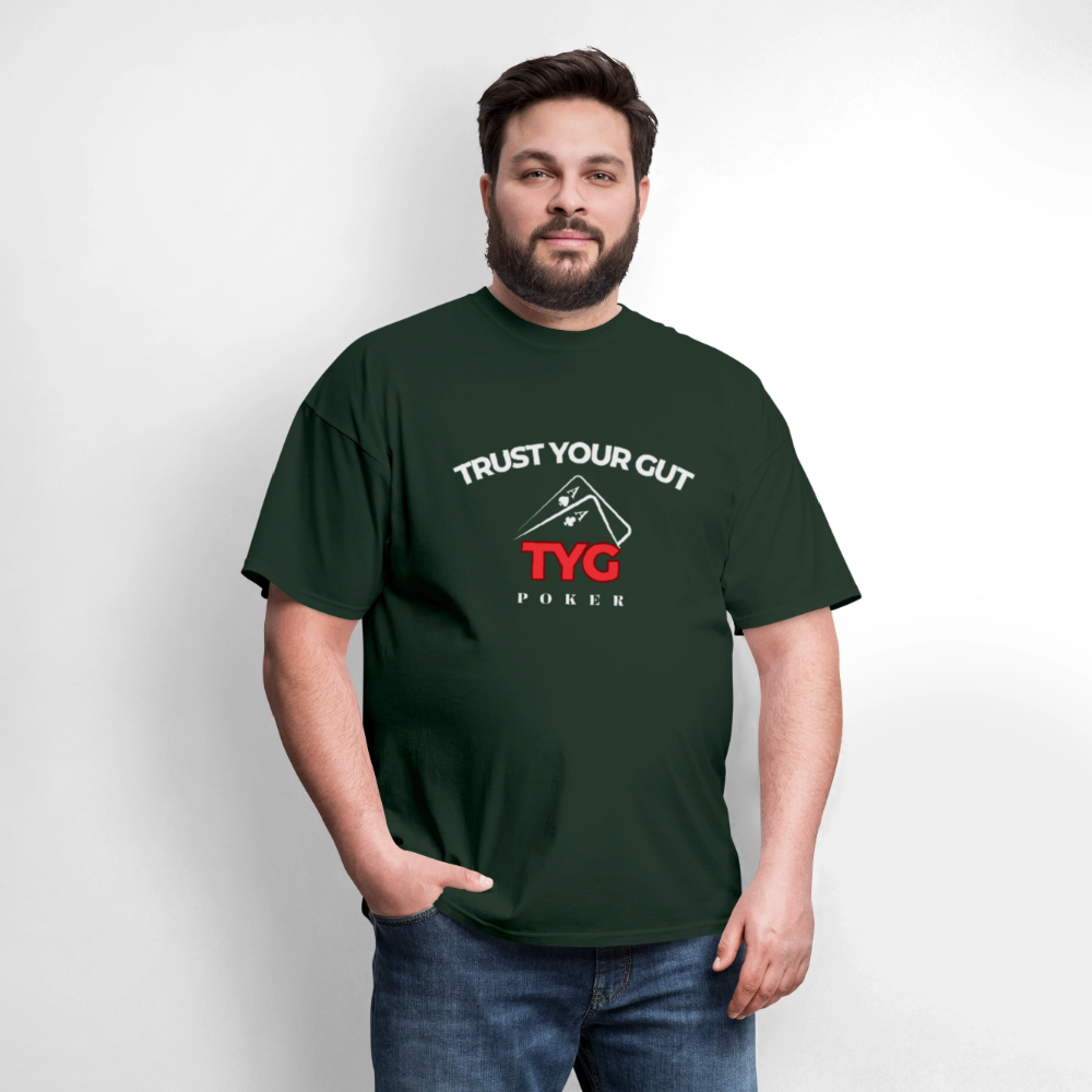 Unisex Classic "Trust Your Gut" T-Shirt - forest green
