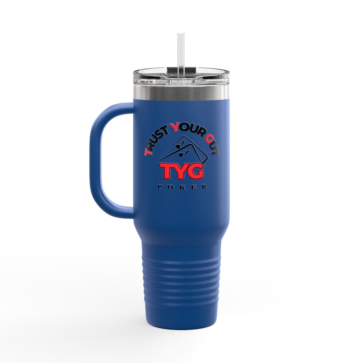 Trust Your Gut Insulated Travel Mug, 40oz - Custom Travel Tumbler for Coffee Lovers, Great for Gifts, Road Trips, and Everyday Use
