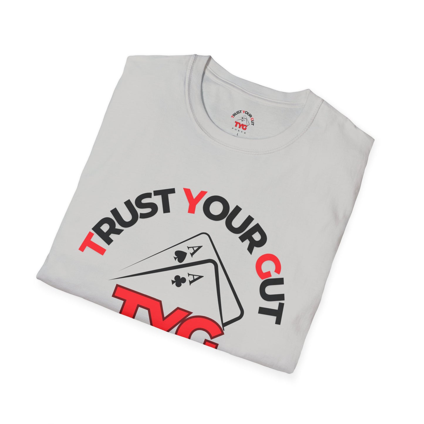 Unisex Poker T-Shirt - Trust Your Gut, Gift for Gamblers, Casual Wear, Poker Night, Softstyle Tee